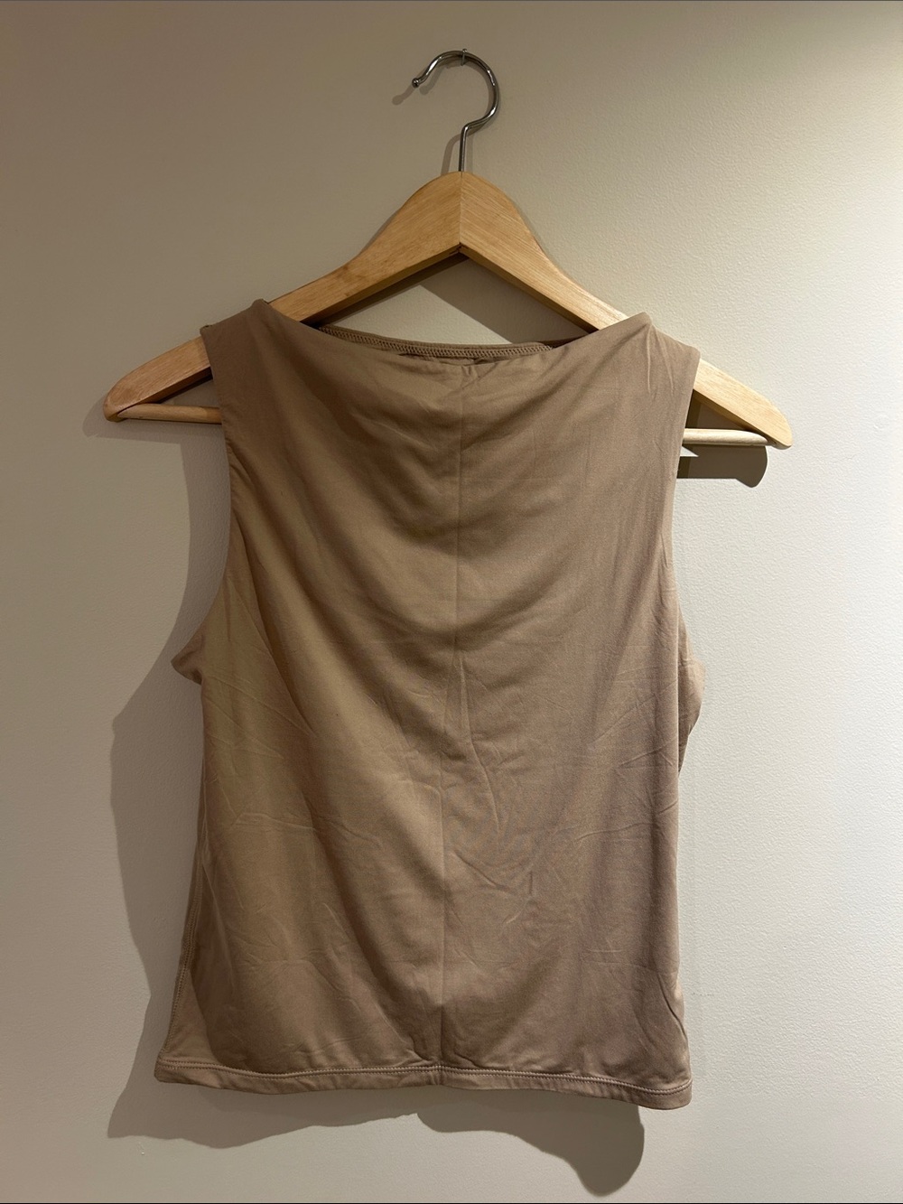 Essential Sleeveless Tank Top in Taupe